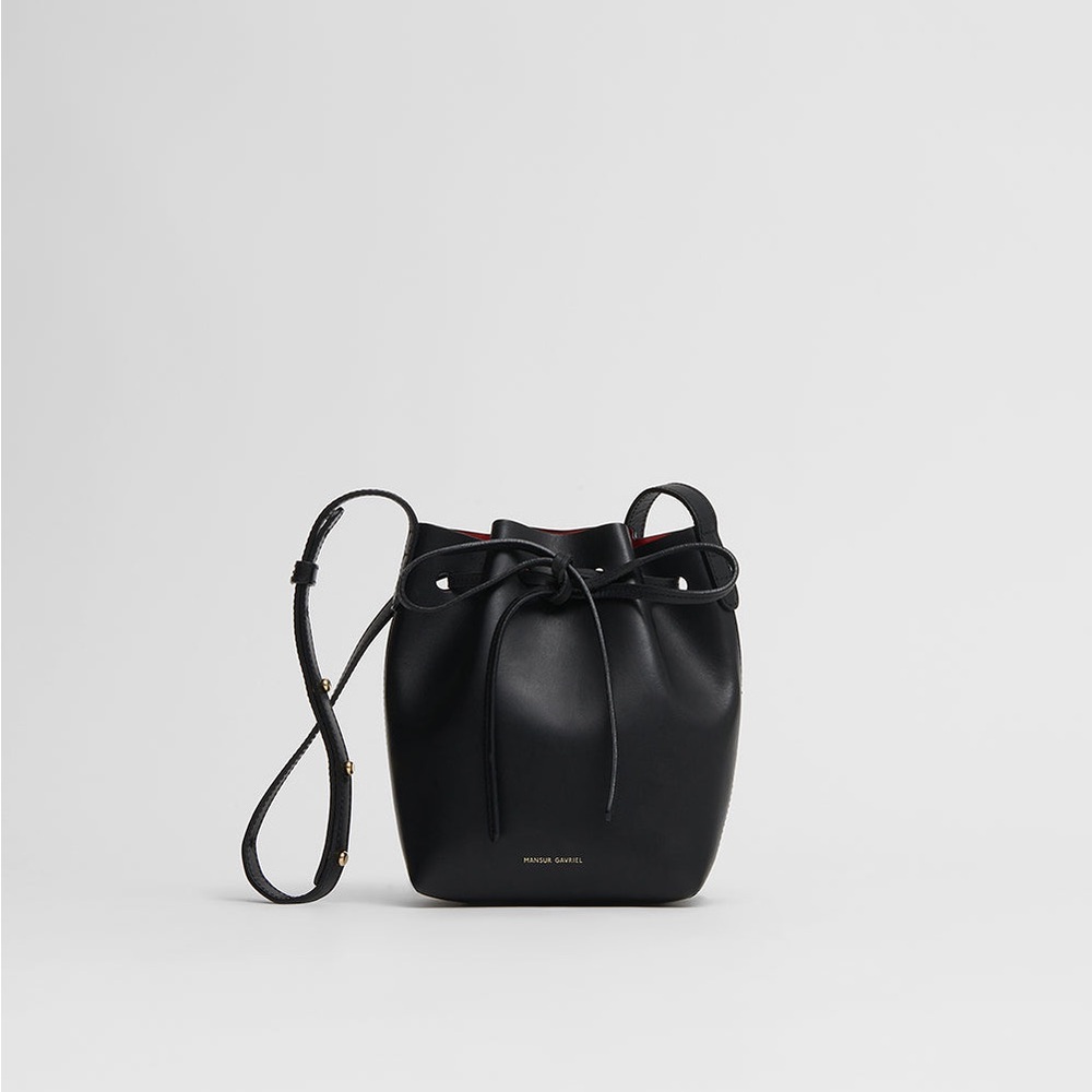 Mansur Gavriel Black Mini Mini Bucket Bag